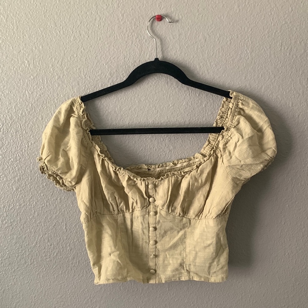 Forever 21 | Sage Green cropped blouse